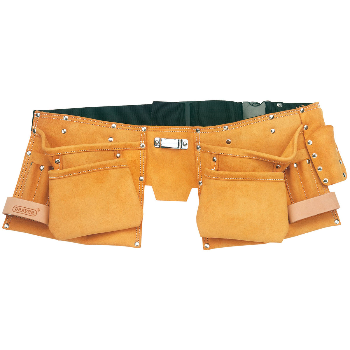 DRAPER Split Leather Double Tool Pouch: Model No.TP11A