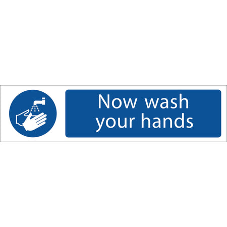 DRAPER 'Wash Your Hands' Mandatory Sign: Model No.SS62