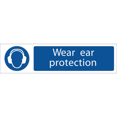 DRAPER 'Ear Protection' Mandatory Sign: Model No.SS63