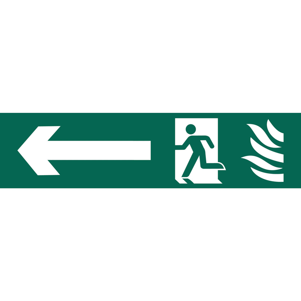 DRAPER 'Running Man Arrow Left' Safety Sign: Model No.SS69