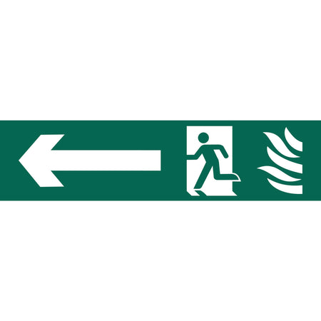 DRAPER 'Running Man Arrow Left' Safety Sign: Model No.SS69