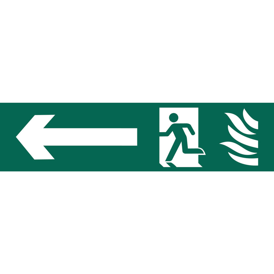 DRAPER 'Running Man Arrow Left' Safety Sign: Model No.SS69