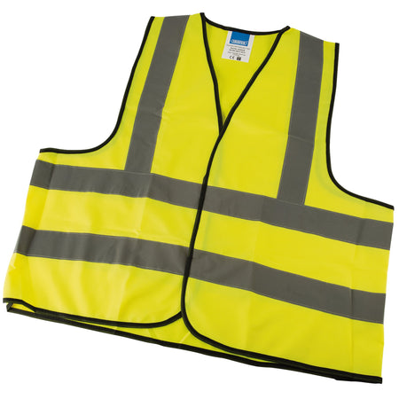 High Visibility Large Traffic Waistcoat to EN471 Class 2L: Model No. HVWC/B