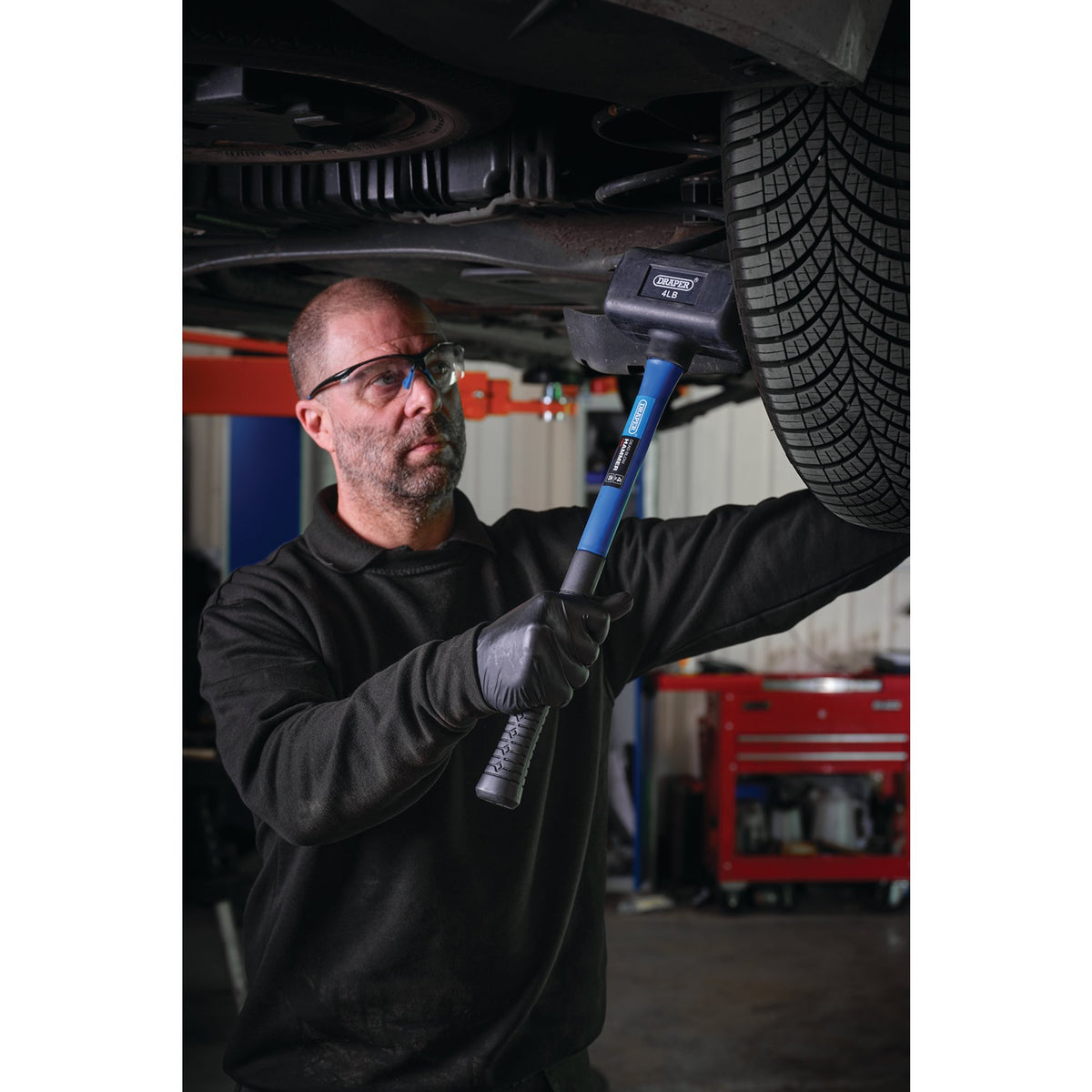 Rubber Deadblow Mallets with Fibreglass Shafts (1.8kg/64oz): Model No.870-1ZIDBH20