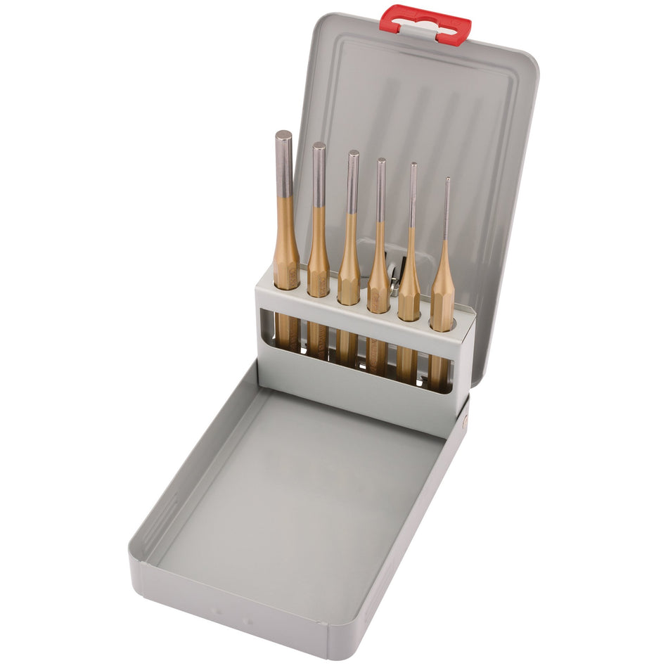 DRAPER Expert 6 Piece Octagonal Parallel Pin Punch Set: Model No.119K