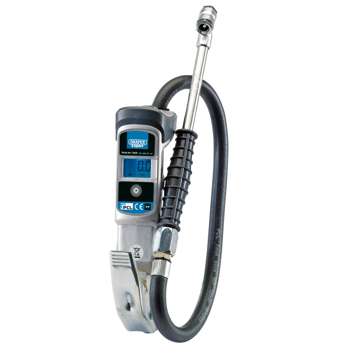Digital Gauge Air Line Inflator With Twin Connectors: Model No. DAC403