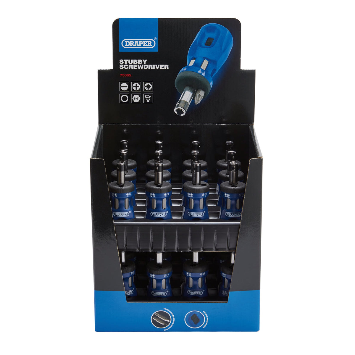 Chubby Ratcheting Screwdriver and Bit Set (7 Piece): Model No. DISP/CRS24
