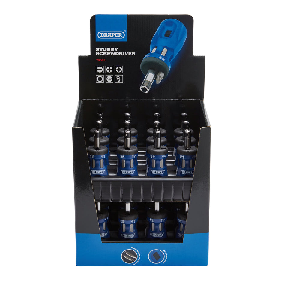 Chubby Ratcheting Screwdriver and Bit Set (7 Piece): Model No. DISP/CRS24