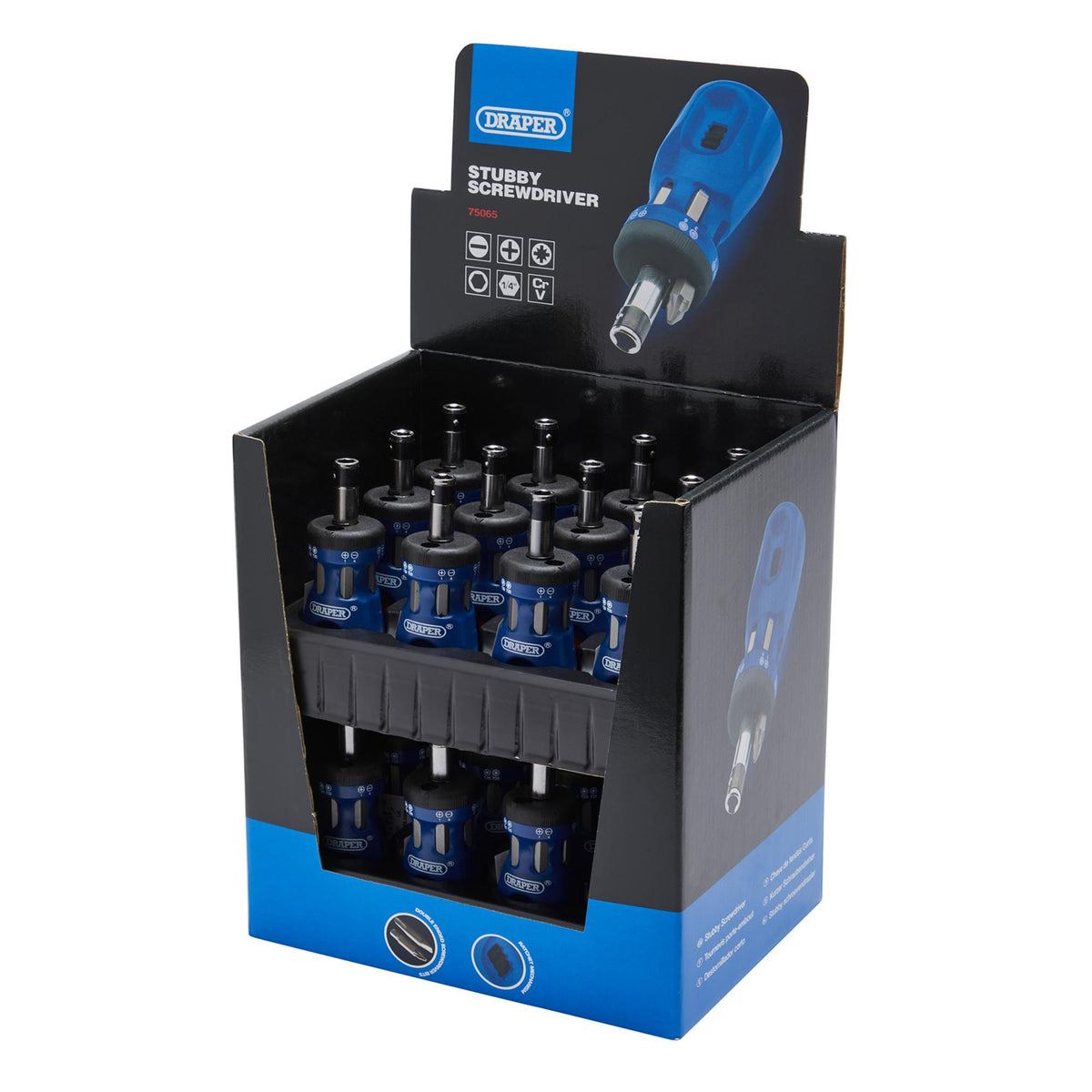 Chubby Ratcheting Screwdriver and Bit Set (7 Piece): Model No. DISP/CRS24
