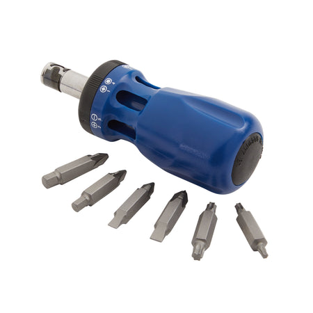 Chubby Ratcheting Screwdriver and Bit Set (7 Piece): Model No. DISP/CRS24