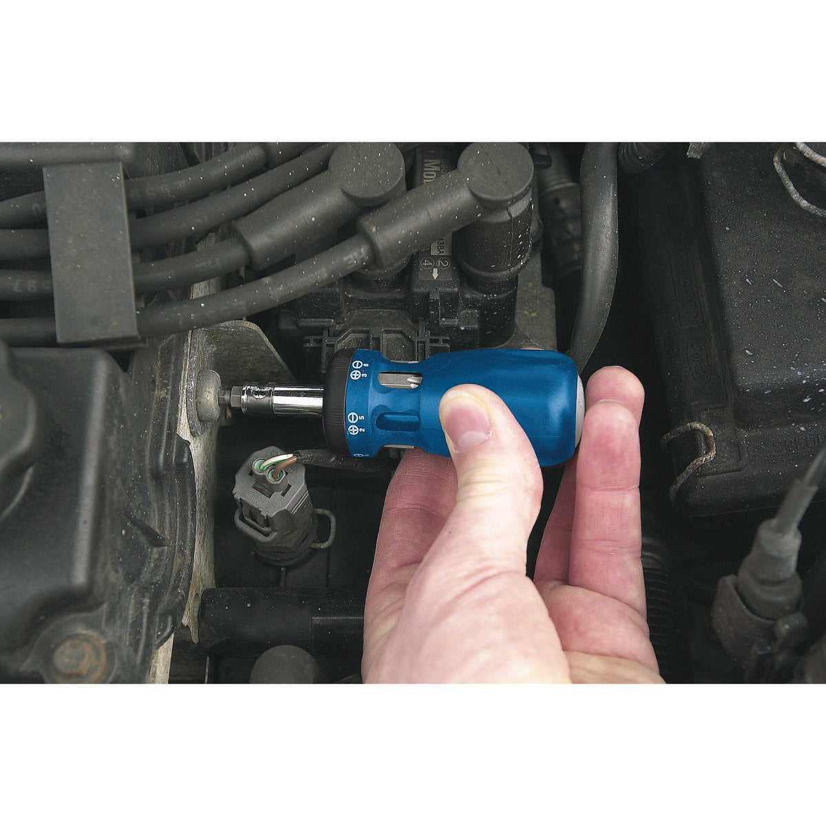 Chubby Ratcheting Screwdriver and Bit Set (7 Piece): Model No. DISP/CRS24