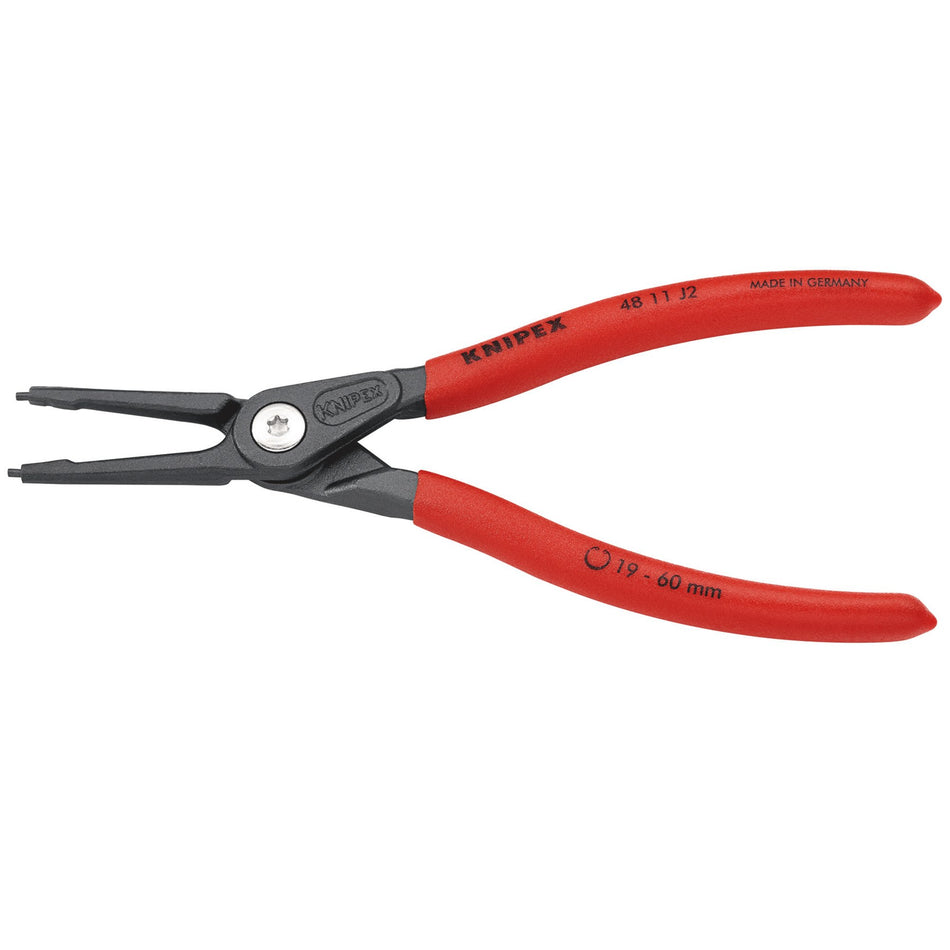 Knipex 180mm Internal Straight Tip Circlip Pliers 19 - 60mm Capacity : Model No.48 11 J2