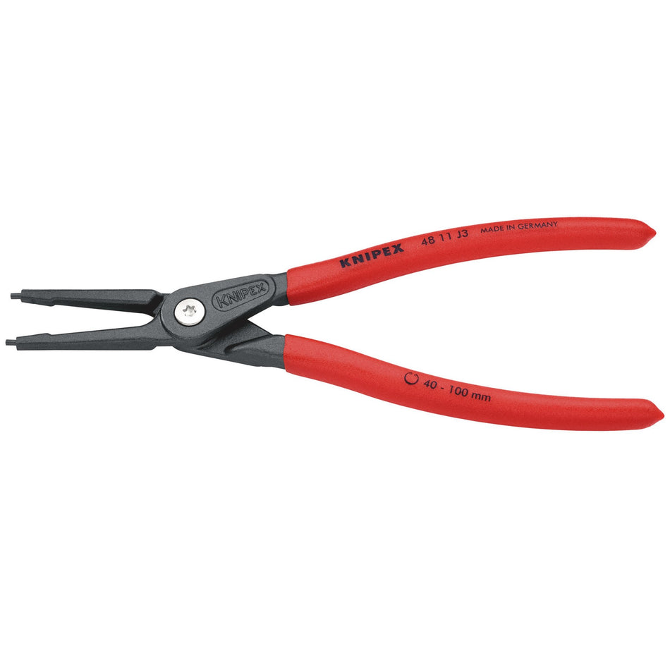 Knipex 225mm Internal Straight Tip Circlip Pliers 40 - 100mm Capacity : Model No.48 11 J3