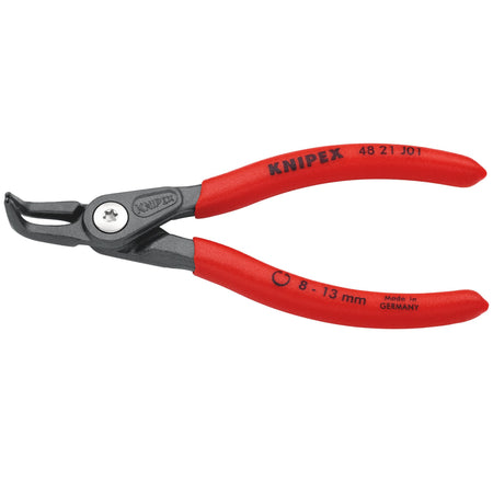 Knipex 130mm 90&deg; Internal Straight Tip Circlip Pliers 8 - 13mm Capacity : Model No.48 21 J01