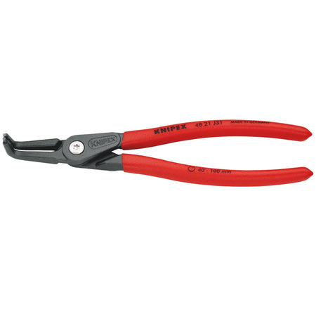Knipex 210mm 90&deg; Internal Straight Tip Circlip Pliers 40 - 100mm Capacity : Model No.48 21 J31