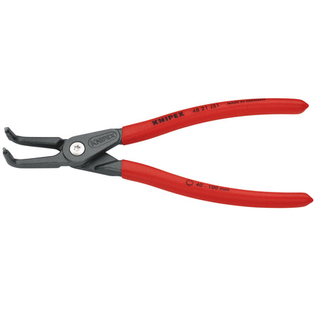 Knipex 210mm 90&deg; Internal Straight Tip Circlip Pliers 40 - 100mm Capacity : Model No.48 21 J31