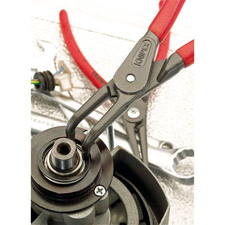 Knipex 210mm 90&deg; Internal Straight Tip Circlip Pliers 40 - 100mm Capacity : Model No.48 21 J31