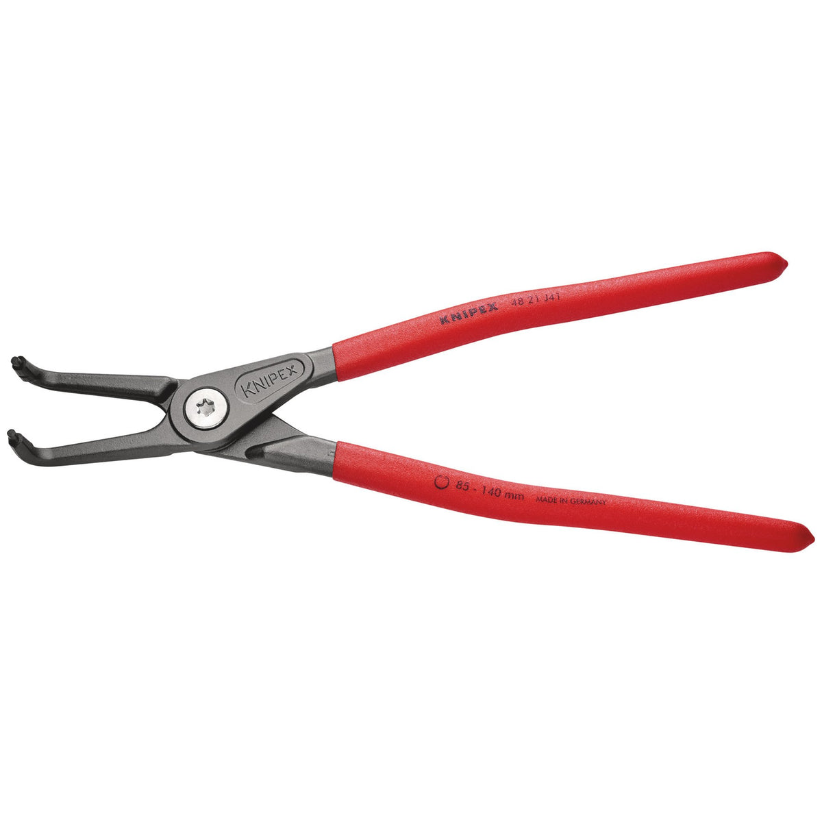 Knipex 305mm 90&deg; Internal Straight Tip Circlip Pliers 85 - 140mm Capacity : Model No.48 21 J41