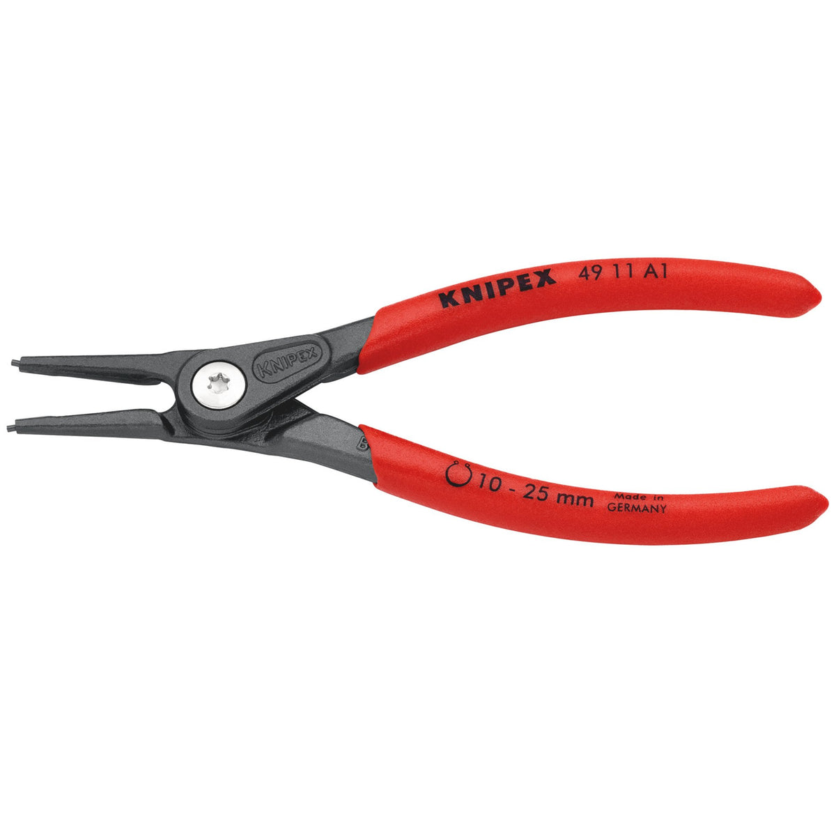 Knipex 140mm External Straight Tip Circlip Pliers 10 - 25mm Capacity : Model No.49 11 A1