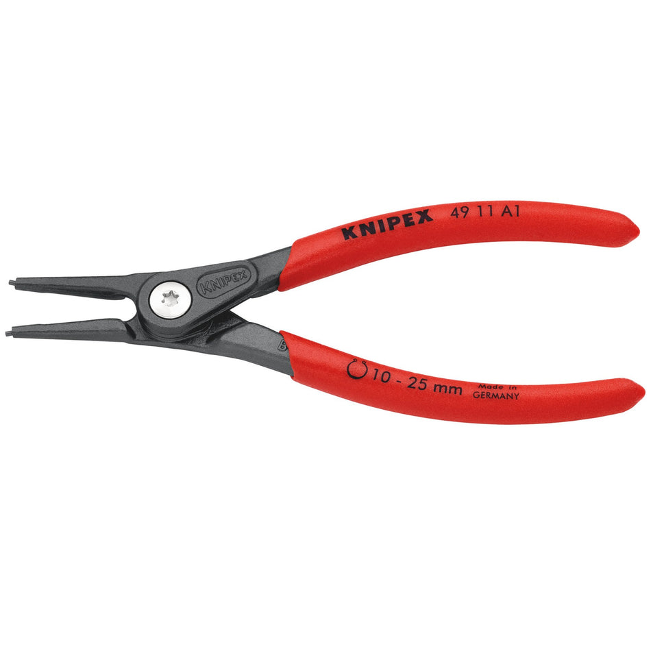 Knipex 140mm External Straight Tip Circlip Pliers 10 - 25mm Capacity : Model No.49 11 A1