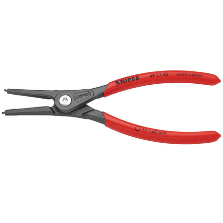 Knipex 180mm External Straight Tip Circlip Pliers 19 - 60mm Capacity : Model No.49 11 A2