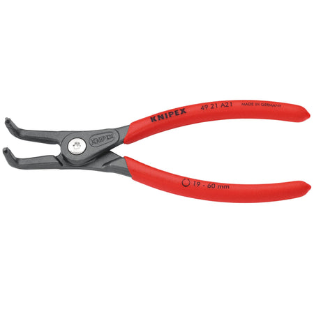 Knipex 165mm 90&deg; External Straight Tip Circlip Pliers 19 - 60mm Capacity : Model No.49 21 A21