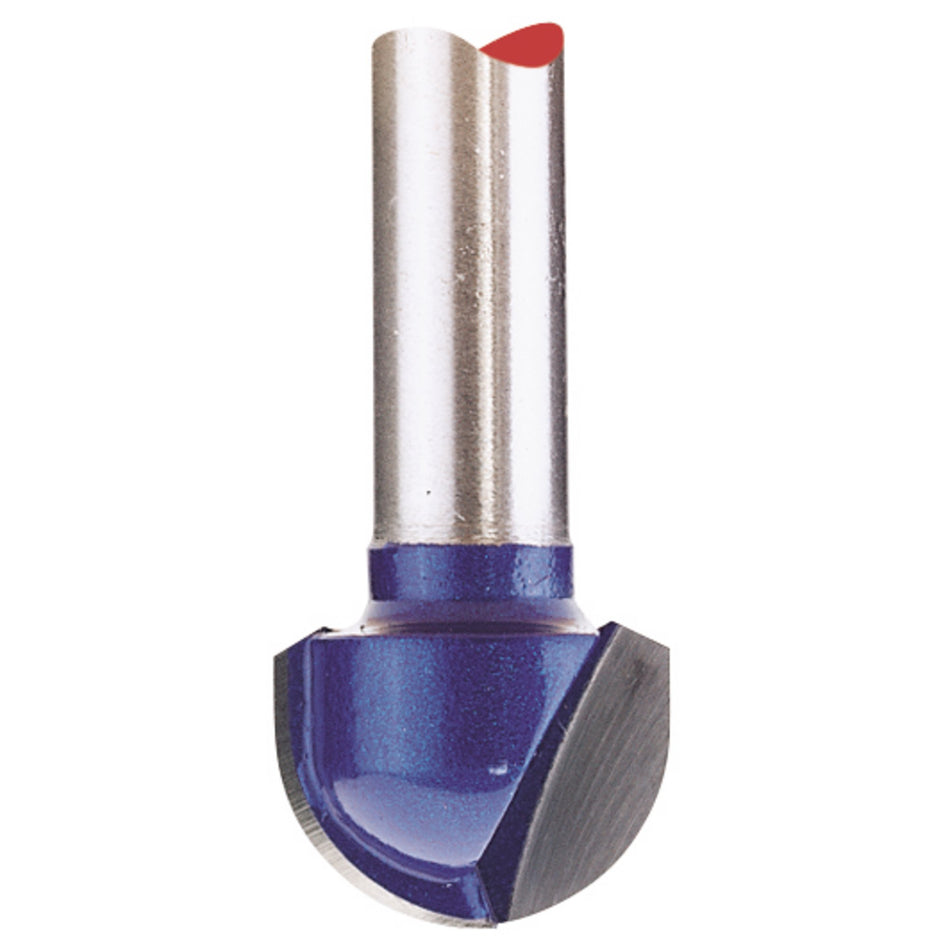 DRAPER 1/4in. Core Box 12.7 x 6.35mm Radius TCT Router Bit: Model No.RB16