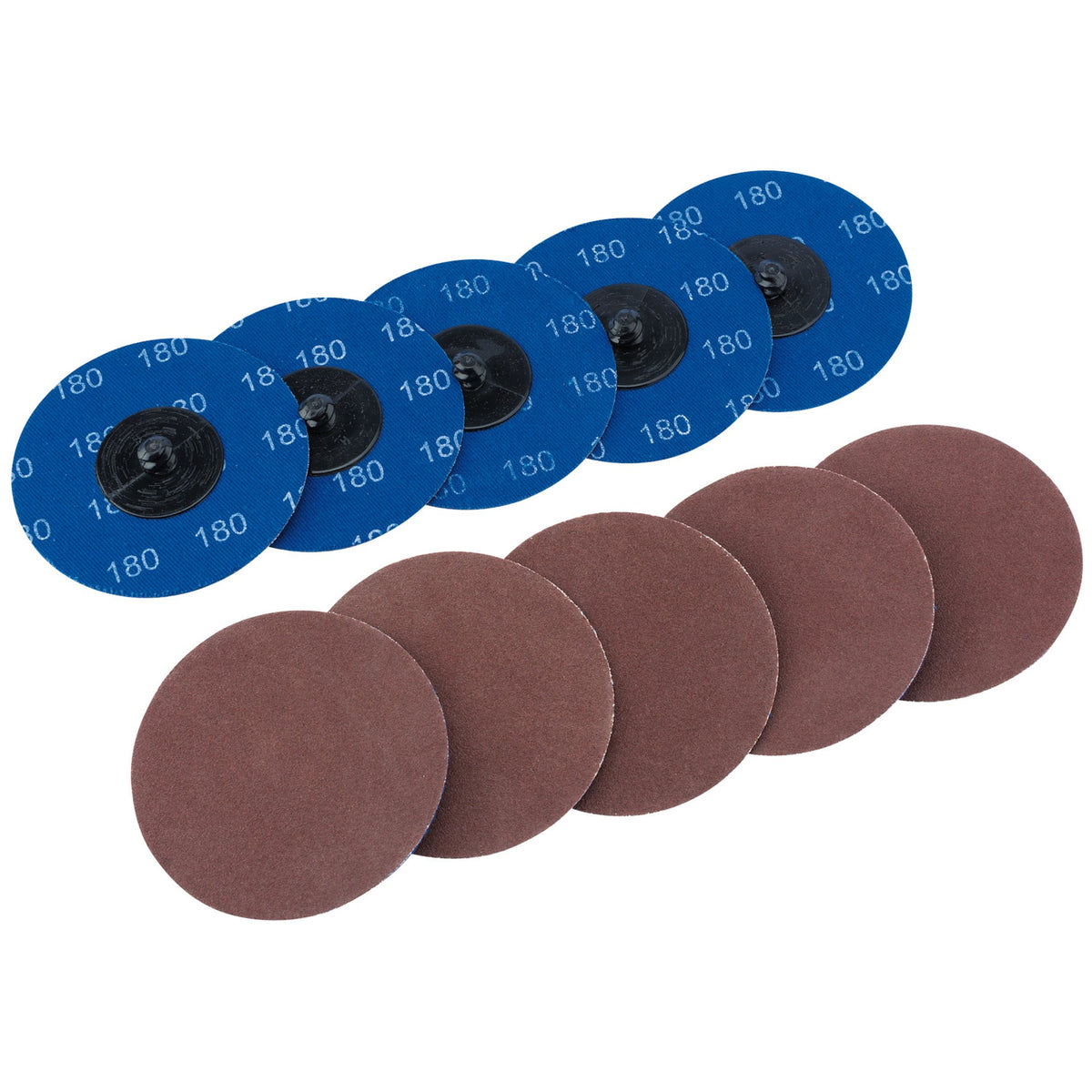 DRAPER Ten 75mm 180 Grit Aluminium Oxide Sanding Discs : Model No.SD3AB