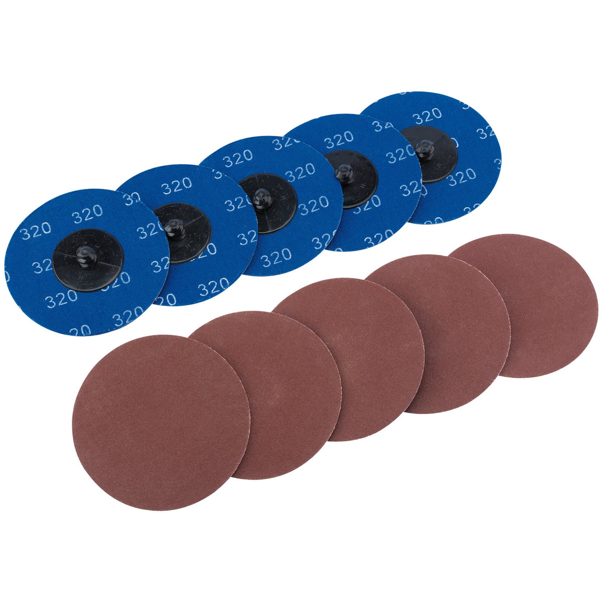 DRAPER Ten 75mm 320 Grit Aluminium Oxide Sanding Discs : Model No.SD3AB