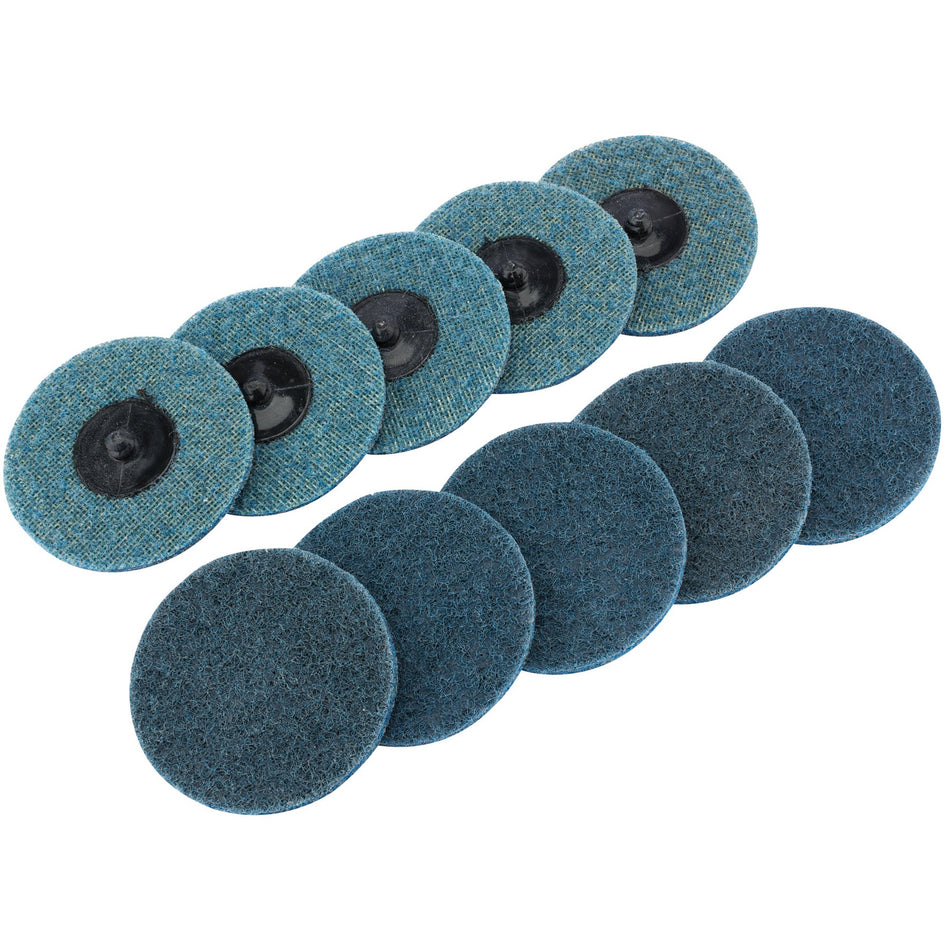 DRAPER Ten 75mm Polycarbide Abrasive Pads (Fine) : Model No.SCP3
