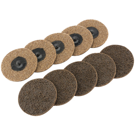 DRAPER Ten 75mm Polycarbide Abrasive Pads (Course) : Model No.SCP3