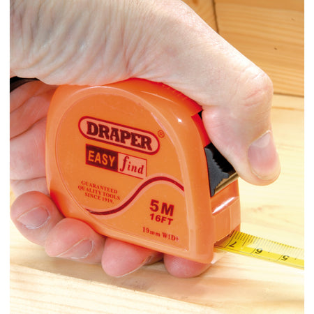 DRAPER 5M/16ft Easy Find Measuring Tape: Model No.EMTC