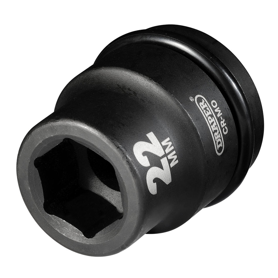 DRAPER Expert 22mm 3/4in. Square Drive Hi-Torq ; 6 Point Impact Socket: Model No.419-MM