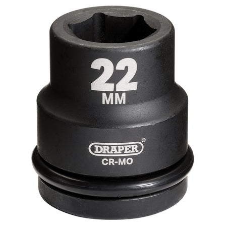 DRAPER Expert 22mm 3/4in. Square Drive Hi-Torq ; 6 Point Impact Socket: Model No.419-MM