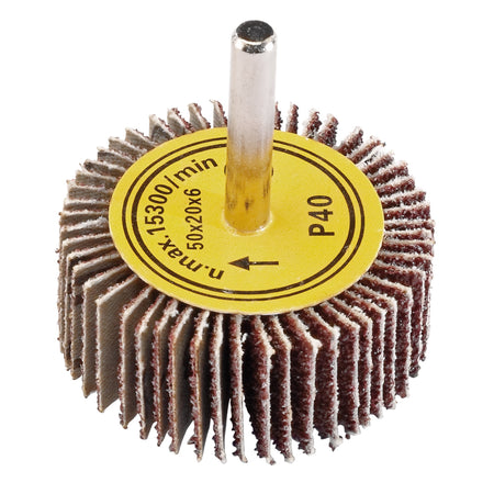 Abrasive Flap Wheel (50mm x 20mm 40 Grit): Model No. PTAFW