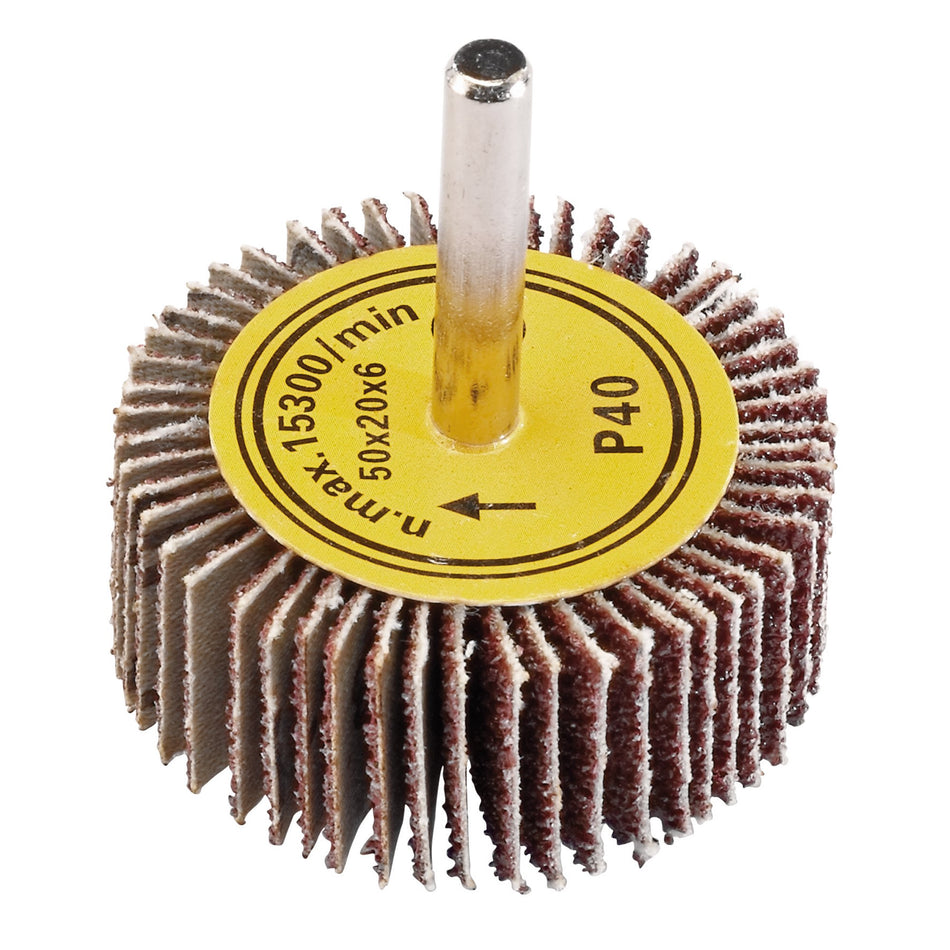 Abrasive Flap Wheel (50mm x 20mm 40 Grit): Model No. PTAFW