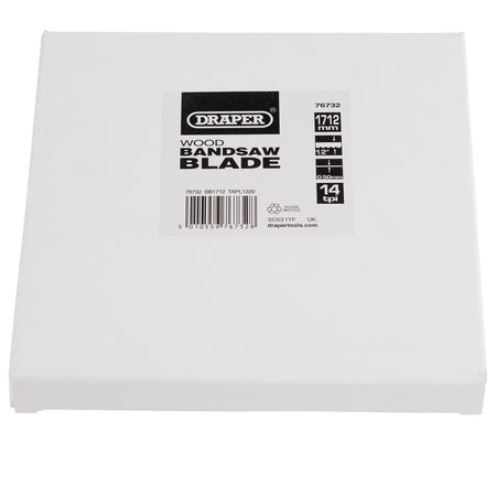 DRAPER Bandsaw Blade 1712mm x 1/2in.X14 for Model B250A Stock No. 76236: Model No.BB1712