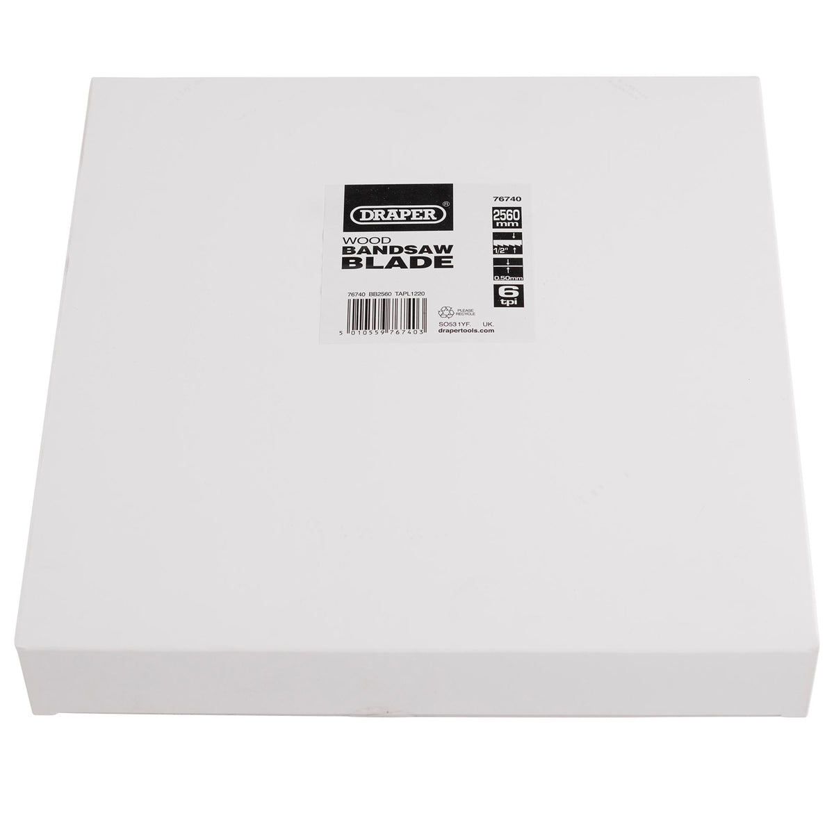 DRAPER Bandsaw Blade 2560mm x 1/2in.X 6 for Model BS350C Stock No. 76238: Model No.BB2560