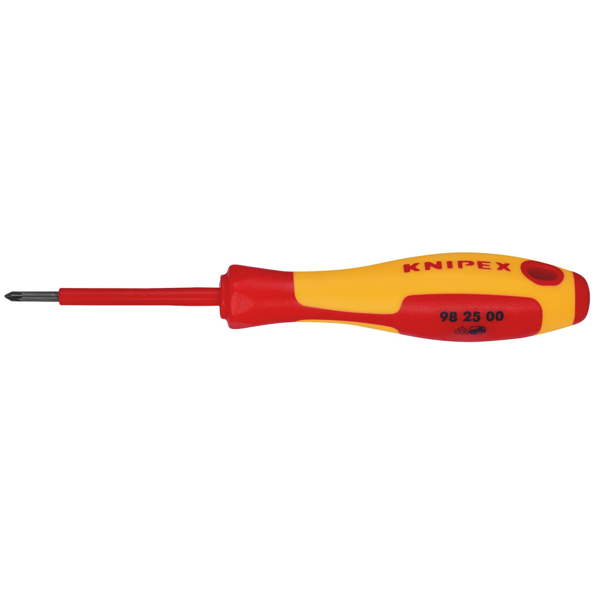 KNIPEX 98 25 00 VDE Insulated Pozidriv Screwdriver, PZ0 x 60mm: No.98 25 00