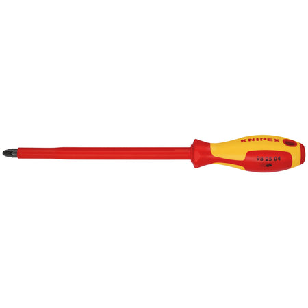 KNIPEX 98 25 04 VDE Insulated Pozidriv Screwdriver, PZ4 x 200mm: No.98 25 04