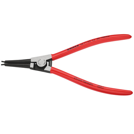 Knipex 40mm - 100mm A3Straight External Circlip Pliers : Model No.46 11 A3 SB