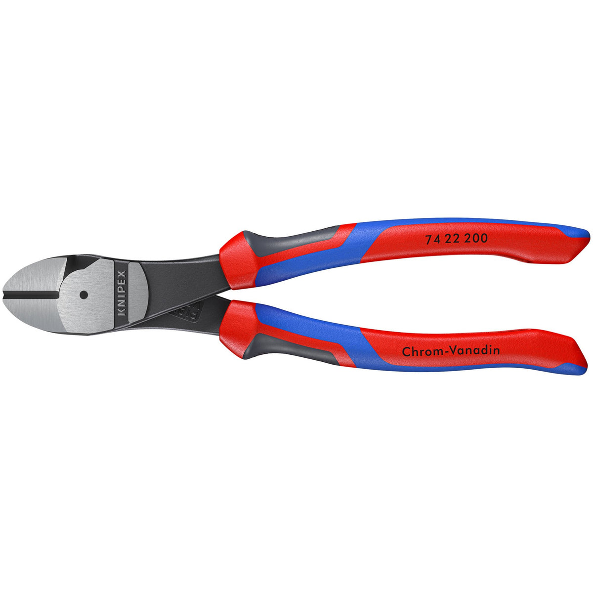 Knipex 200mm High Leverage Diagonal Side Cutter with 12&deg; Head : Model No.74 22 200