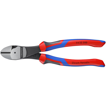 Knipex 200mm High Leverage Diagonal Side Cutter with 12&deg; Head : Model No.74 22 200