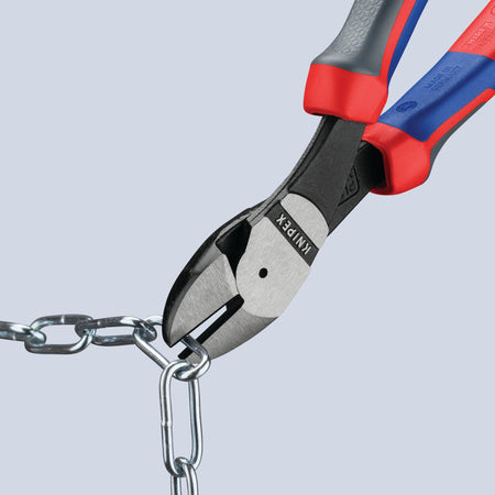 Knipex 200mm High Leverage Diagonal Side Cutter with 12&deg; Head : Model No.74 22 200