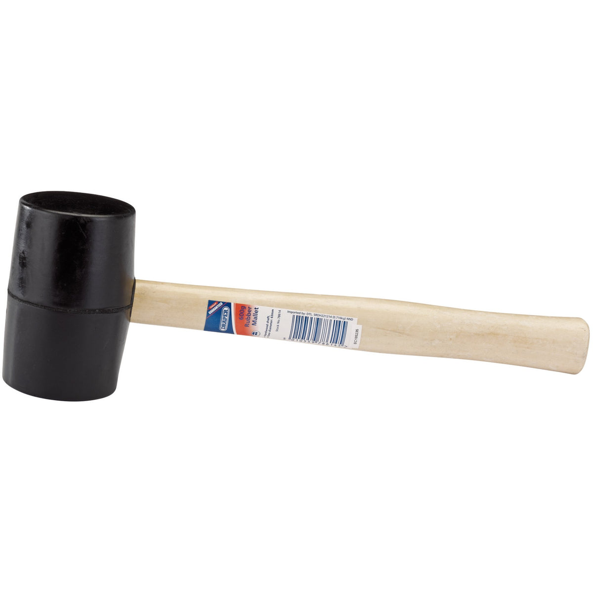 DRAPER 620G (24oz) Rubber Mallet With Hardwood Shaft: Model No.RM956/2