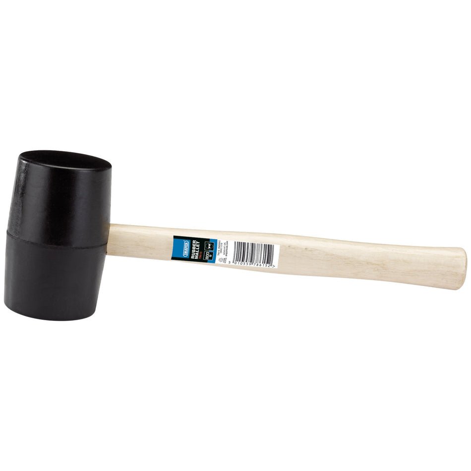 DRAPER 800G (32oz) Rubber Mallet With Hardwood Shaft: Model No.RM956/2