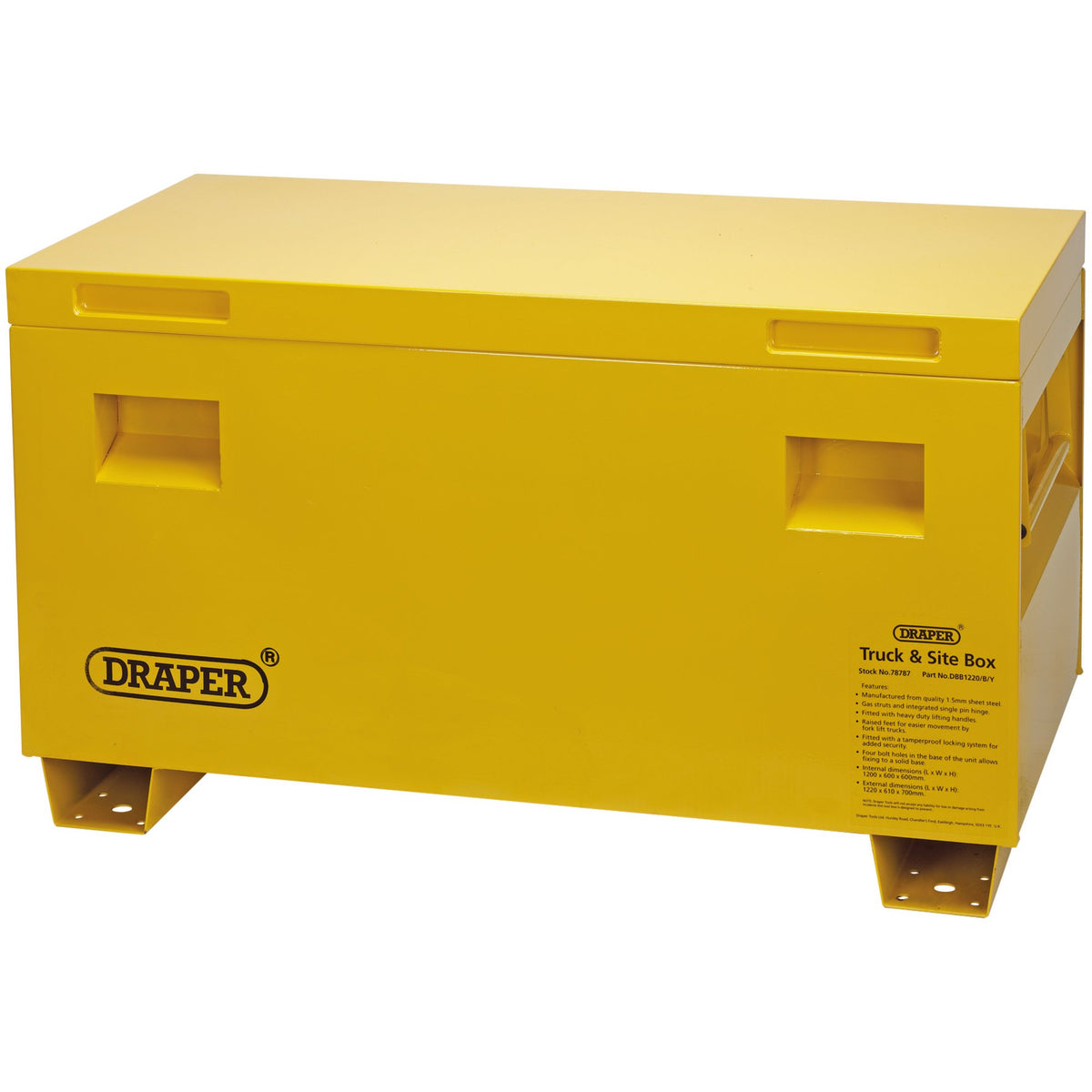 DRAPER Contractors Secure Storage Box (36 inches): Model No.DBB915/B/Y