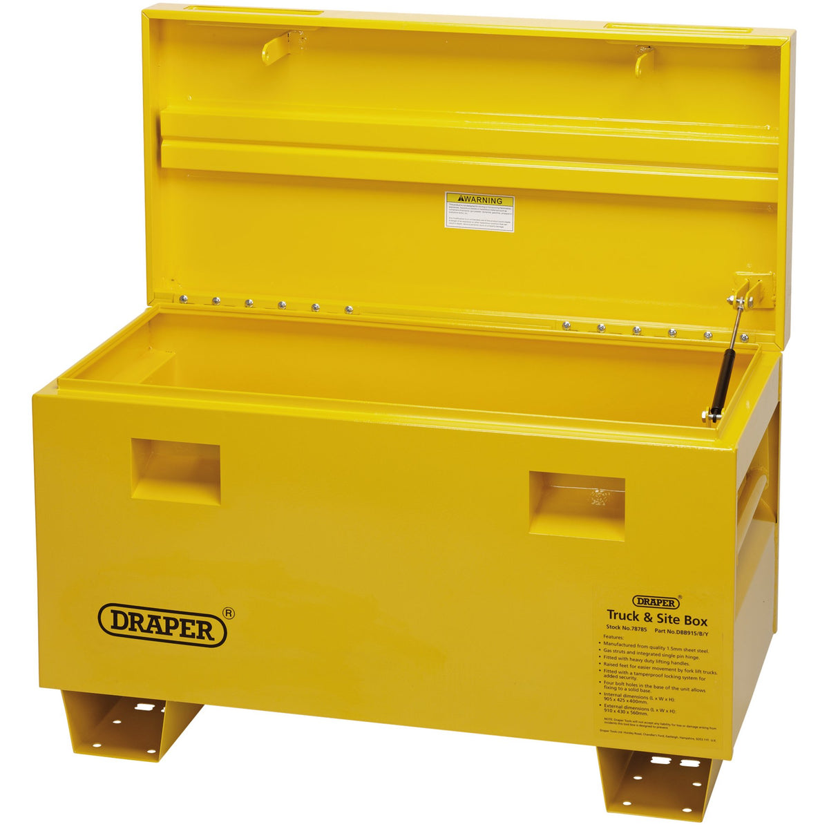DRAPER Contractors Secure Storage Box (36 inches): Model No.DBB915/B/Y