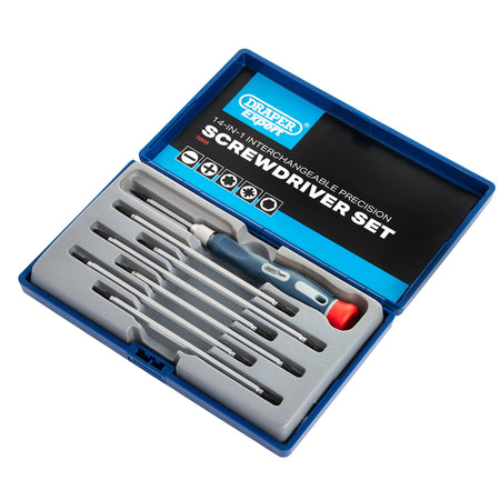 DRAPER Expert 8 Piece Reversible Precision Screwdriver Set: Model No.PSS14R