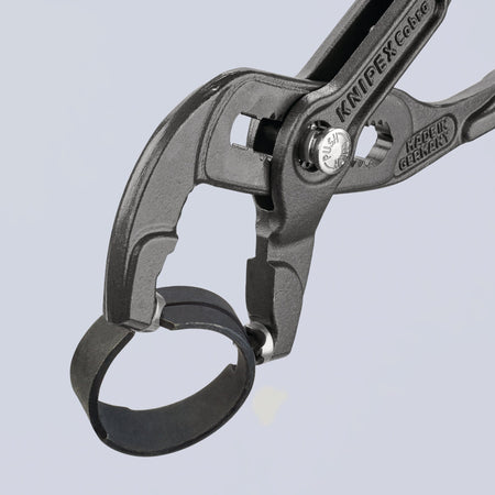 KNIPEX 85 51 180 A SB Spring Hose Clamp Pliers with non-slip plastic coating grey atramentized, 180mm : Model No. 85 51 180 A SB